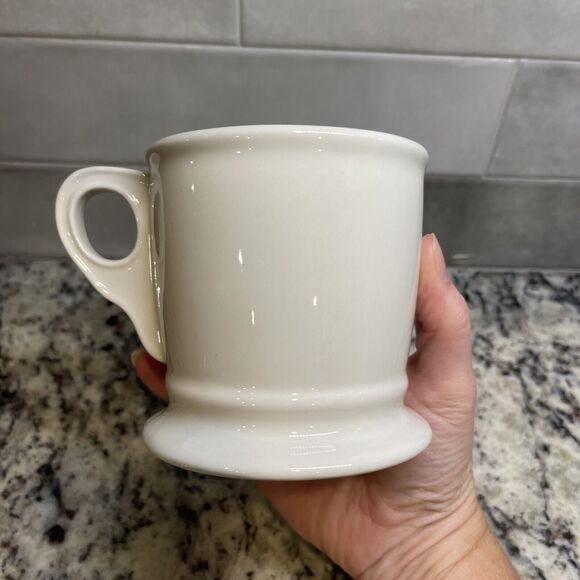 Anthropologie Monogram Initial “P” Coffee Mug Black White 12 Ounces - Picture 4 of 6